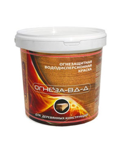 Краска огнезащитная водно-дисперсионнаявспучивающаясядля дерева Огнеза марки «ОГНЕЗА-ВД-Д» , ведро 3 кг. в Северске Огнезащитные краски Pintop.ru