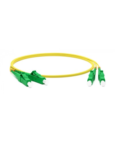 Патч-корд волоконно-оптический одномодовый SM 9/125 (OS2), LC/APC-LC/APC, duplex, LSZH, 5 м Hyperline FC-D2-9-LC/AR-LC/AR-H-5M-LSZH-YL в Северске Патч-корды оптические Pintop.ru