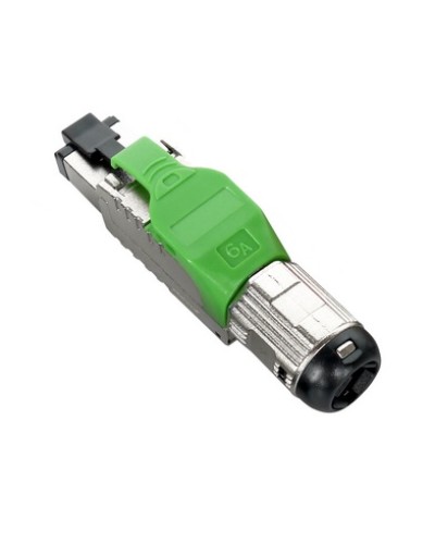 Разъем полевой оконцовки RJ-45 8P8C Hyperline PLUE-8P8C-S-C6A-SH-GN в Северске Коннекторы и разъемы Pintop.ru