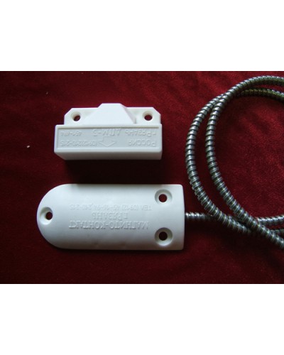 Датчик положения магнитогерконовый Магнито-Контакт ДПМ-3 исп. 07 (металлорукав из оцинкованной стали) в Северске Извещатели охранные Pintop.ru