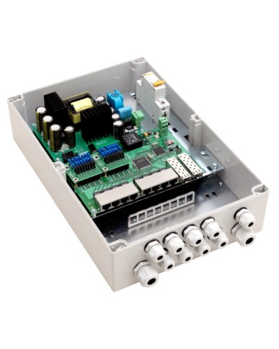 PoE-коммутатор 10-портовый, управляемый уличный TFortis PSW-2G8F+ в Северске Коммутаторы Pintop.ru
