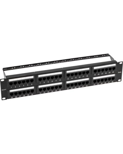 Панель коммутационная с кабельными органайзерами 19, 2U, 48 портов, UTP, RJ-45, CAT 5e REXANT PRO (02-0032) в Северске Аксессуары для стоек и шкафов Pintop.ru
