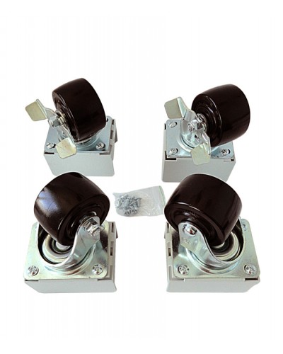 Eurolan Набор роликов 4 шт., до 600 кг, серия S3000 (60A-26-01-31BL) в Северске Аксессуары для стоек и шкафов Pintop.ru