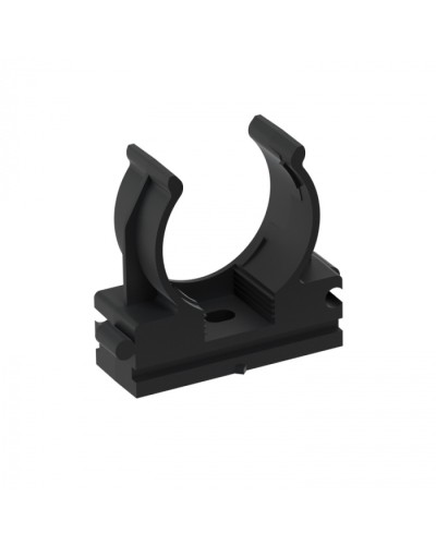 CFQ25 Держатель (клипса) для труб, для монтажного пистолета D25мм, цвет чёрный (50шт) Экопласт (41525BL) в Северске Держатели, клипсы, скобы Pintop.ru