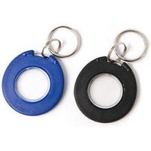 Брелок IronLogic IL-08MBT, 1K, с кольцом, синий с прозрачной серединой